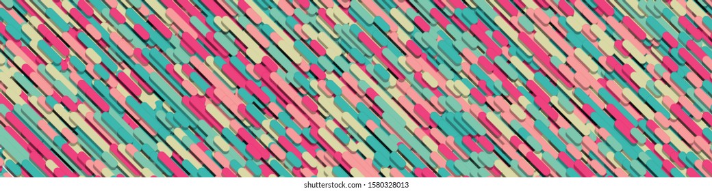 Color Abstract Lines Generative Art background illustration