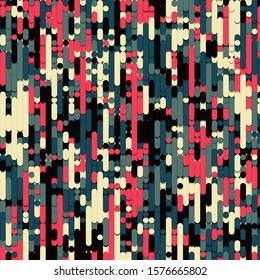Color Abstract Lines Rain Generative Art background illustration