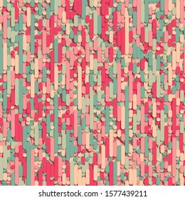 Color Abstract Lines Rain Generative Art background illustration