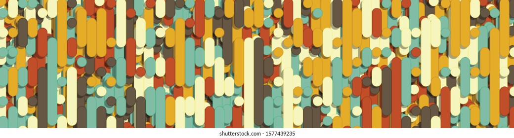Color Abstract Lines Rain Generative Art background illustration