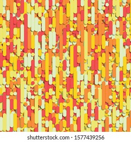 Color Abstract Lines Rain Generative Art background illustration