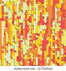 Color Abstract Lines Rain Generative Art background illustration