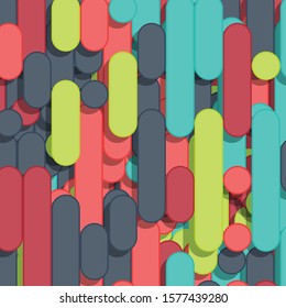 Color Abstract Lines Rain Generative Art background illustration