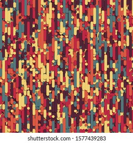 Color Abstract Lines Rain Generative Art background illustration