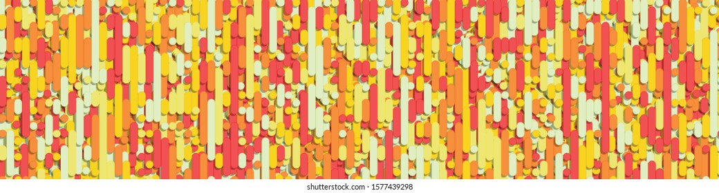 Color Abstract Lines Rain Generative Art background illustration