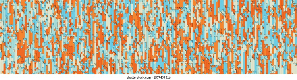 Color Abstract Lines Rain Generative Art background illustration