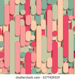 Color Abstract Lines Rain Generative Art background illustration