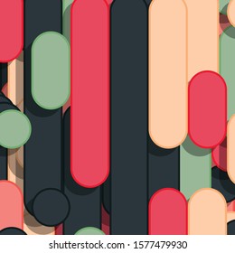 Color Abstract Lines Rain Generative Art background illustration