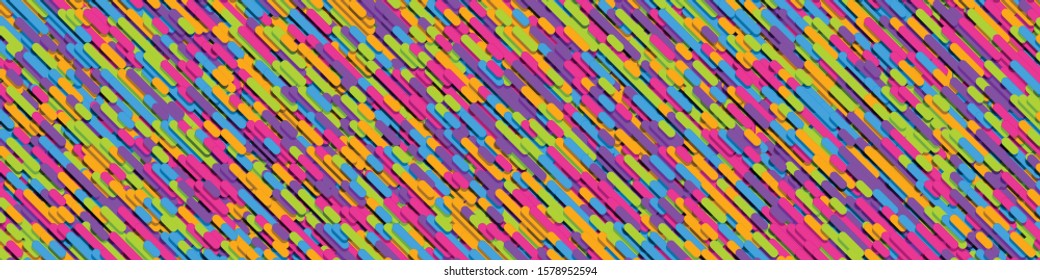Color Abstract Lines Rain Generative Art background illustration