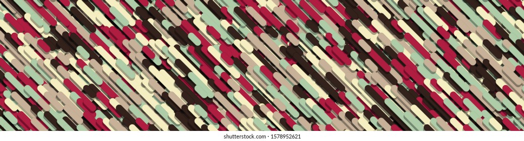 Color Abstract Lines Rain Generative Art background illustration