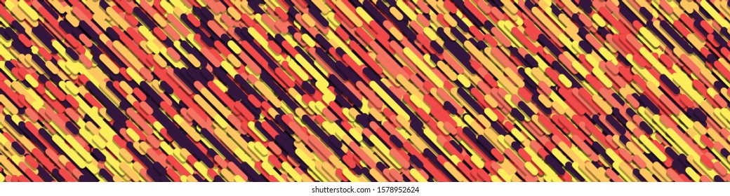 Color Abstract Lines Rain Generative Art background illustration