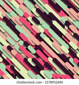 Color Abstract Lines Rain Generative Art background illustration