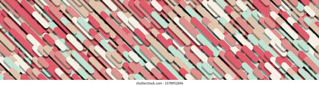 Color Abstract Lines Rain Generative Art background illustration