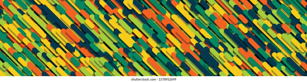 Color Abstract Lines Rain Generative Art background illustration