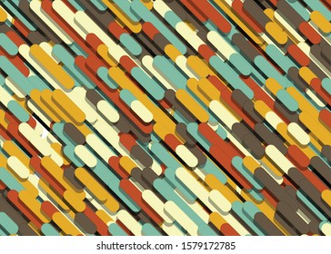 Color Abstract Lines Rain Generative Art background illustration