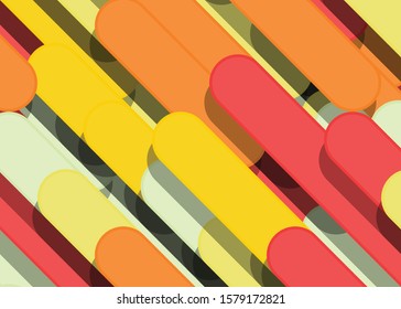 Color Abstract Lines Rain Generative Art background illustration