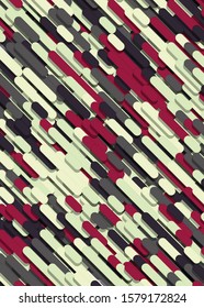 Color Abstract Lines Rain Generative Art background illustration
