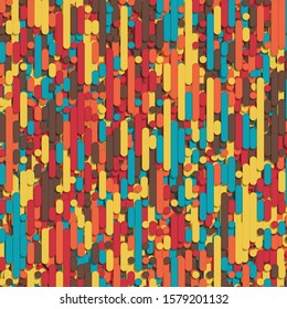 Color Abstract Lines Rain Generative Art background illustration