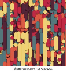 Color Abstract Lines Rain Generative Art background illustration