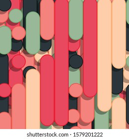 Color Abstract Lines Rain Generative Art background illustration