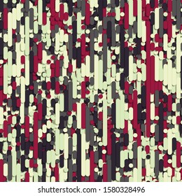 Color Abstract Lines Rain Generative Art background illustration