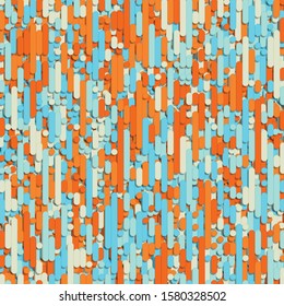 Color Abstract Lines Rain Generative Art background illustration