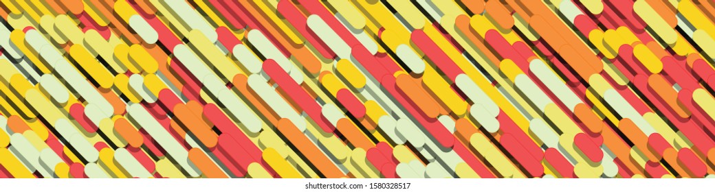 Color Abstract Lines Rain Generative Art background illustration