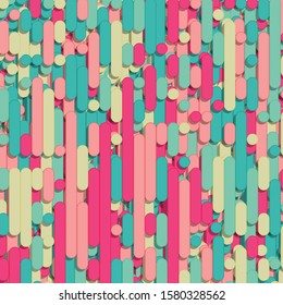 Color Abstract Lines Rain Generative Art background illustration