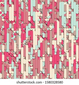 Color Abstract Lines Rain Generative Art background illustration