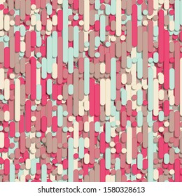 Color Abstract Lines Rain Generative Art background illustration