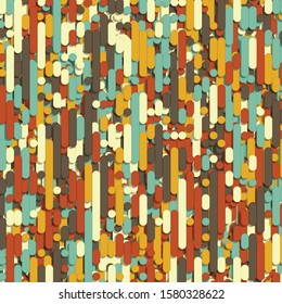 Color Abstract Lines Rain Generative Art background illustration