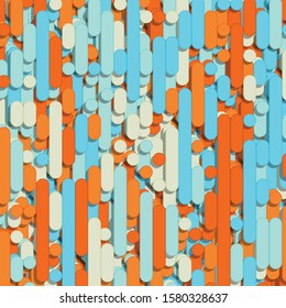 Color Abstract Lines Rain Generative Art background illustration