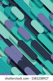 Color Abstract Lines Rain Generative Art background illustration