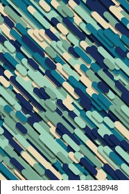 Color Abstract Lines Rain Generative Art background illustration