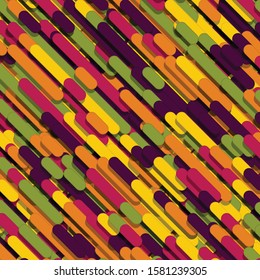 Color Abstract Lines Rain Generative Art background illustration