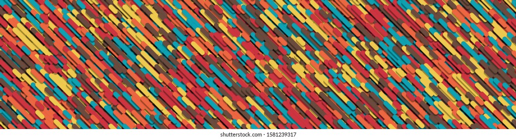 Color Abstract Lines Rain Generative Art background illustration