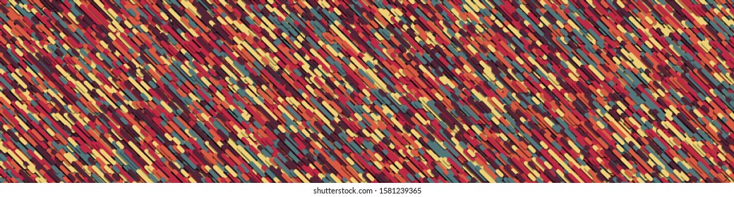 Color Abstract Lines Rain Generative Art background illustration