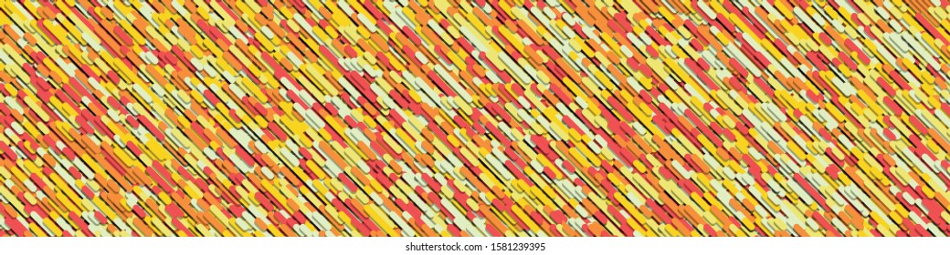 Color Abstract Lines Rain Generative Art background illustration