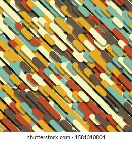 Color Abstract Lines Rain Generative Art background illustration