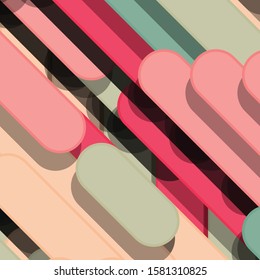 Color Abstract Lines Rain Generative Art background illustration