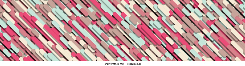 Color Abstract Lines Rain Generative Art background illustration
