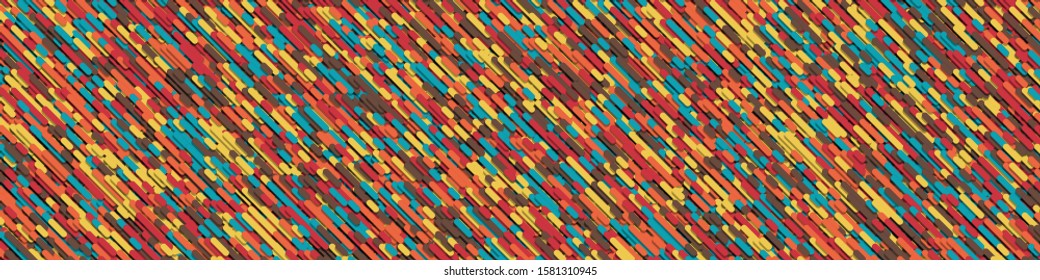 Color Abstract Lines Rain Generative Art background illustration