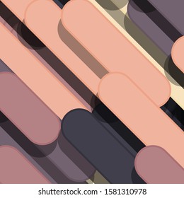 Color Abstract Lines Rain Generative Art background illustration