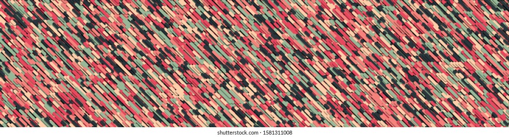 Color Abstract Lines Rain Generative Art background illustration