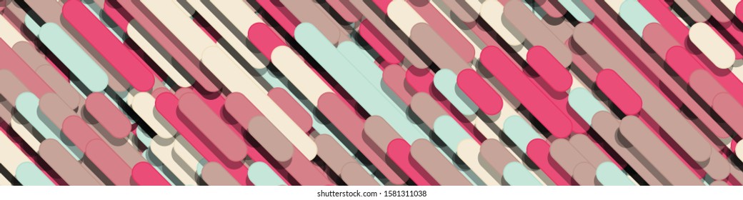 Color Abstract Lines Rain Generative Art background illustration