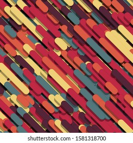 Color Abstract Lines Rain Generative Art background illustration