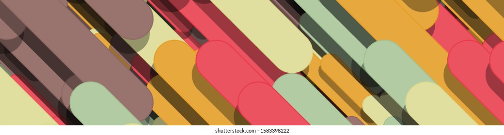 Color Abstract Lines Rain Generative Art background illustration