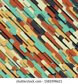 Color Abstract Lines Rain Generative Art background illustration