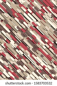 Color Abstract Lines Rain Generative Art background illustration