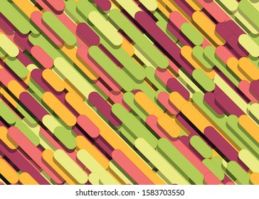 Color Abstract Lines Rain Generative Art background illustration